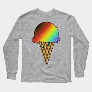 Galaxy Ice Cream - Rainbow Pride Long Sleeve T-Shirt